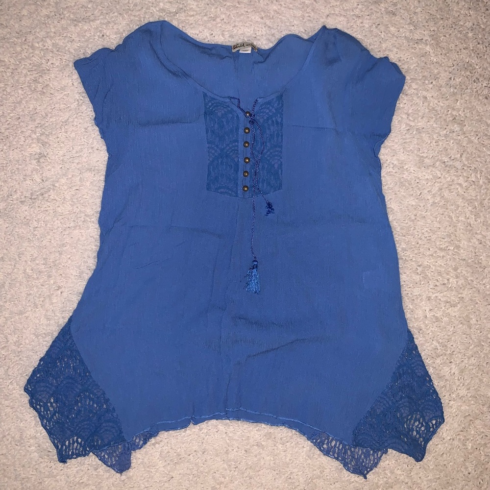 Short-Sleeve Boho Blouse